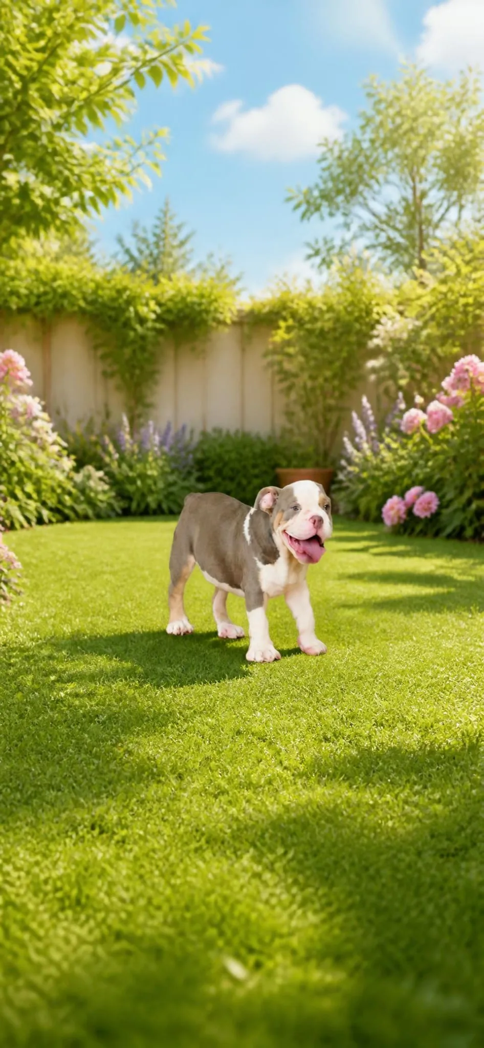 Lilac, Bulldog ingles de 3.5 meses, disponible en la Clínica Veterinaria MediZOO de San Pedro Tlaquepaque